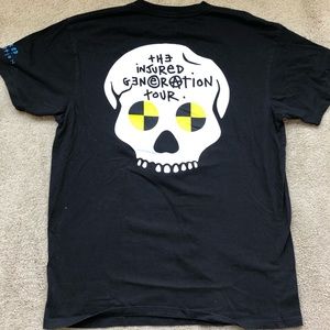 A$AP Rocky & Playboi Carti Injured Generation Tour T Shirt - Black - Size L